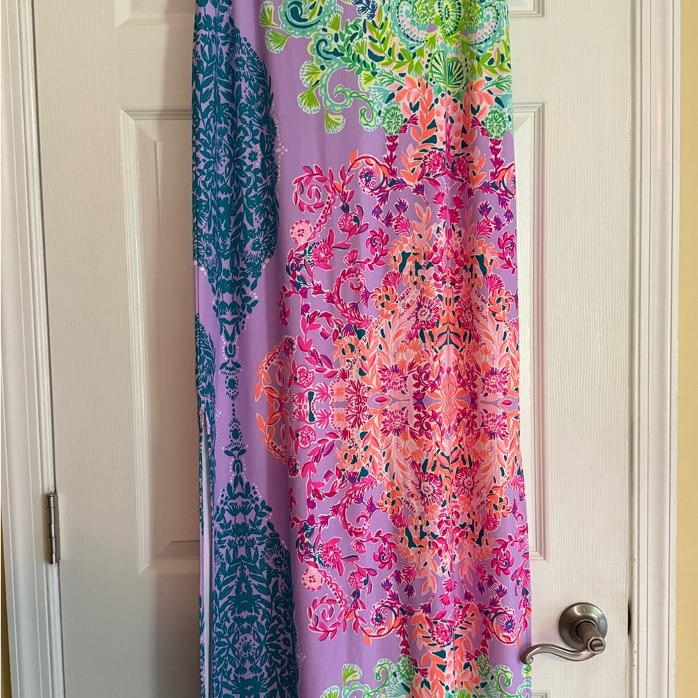 Lilly Pulitzer Colorful Maxi Skirt - Pink, Green, Blue